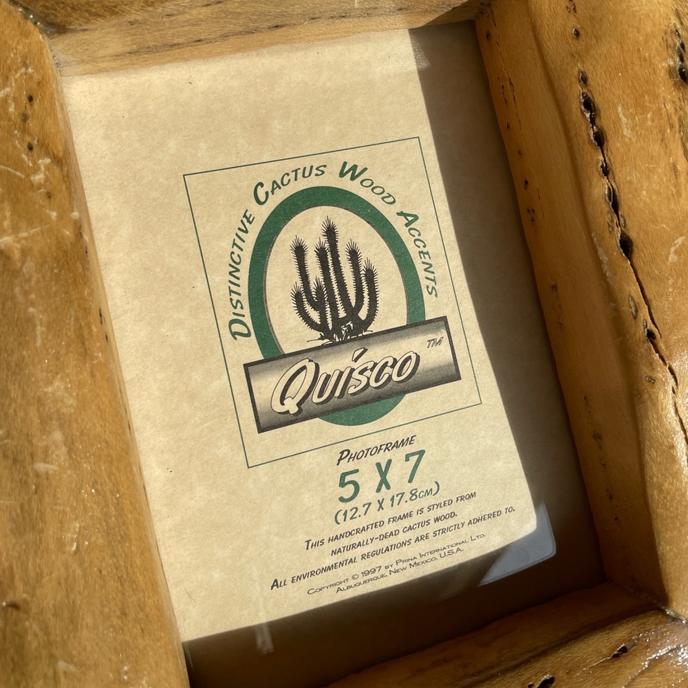 SOLD Vintage Cactus Wood Frame